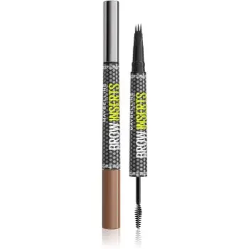 MAYBELLINE NEW YORK Brow Inserts creion pentru sprancene perie 2 in 1