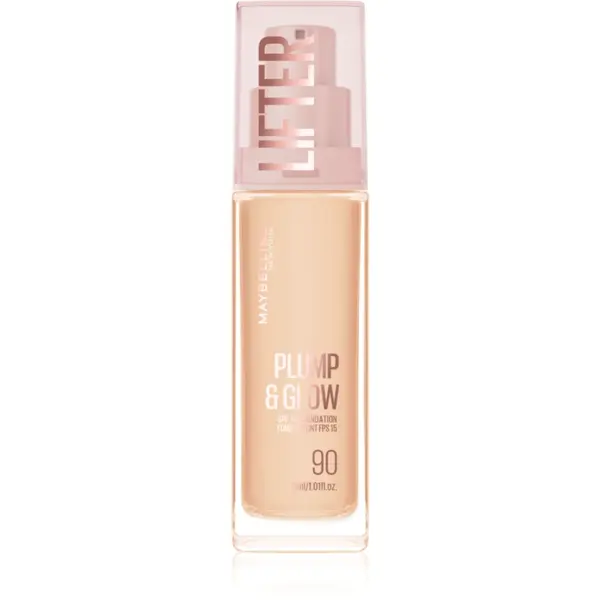 MAYBELLINE NEW YORK Lifter Plump & Glow machiaj de stralucire pentru un look natural culoare 90 30 ml