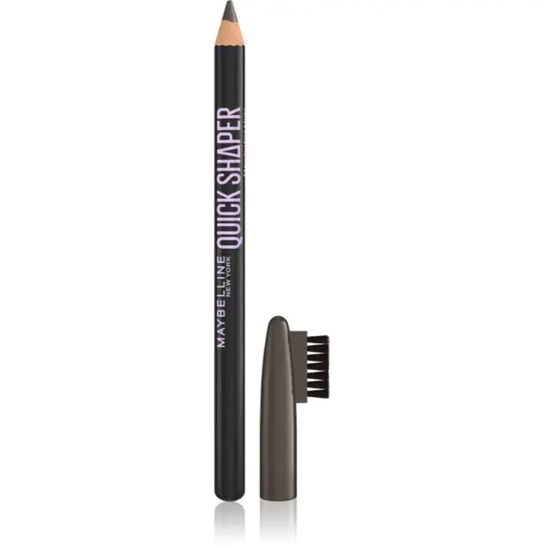 MAYBELLINE NEW YORK Quick Shaper creion sprâncene precise cu pensula culoare 05 Deep Brown 1 buc