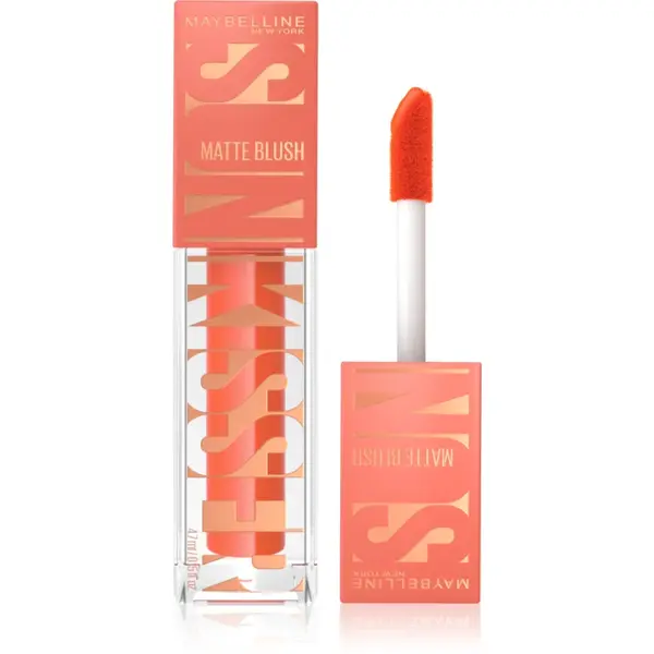 MAYBELLINE NEW YORK Sunkisser Matte fard de obraz lichid cu efect matifiant culoare 34 Peachy Quench 4.7 ml