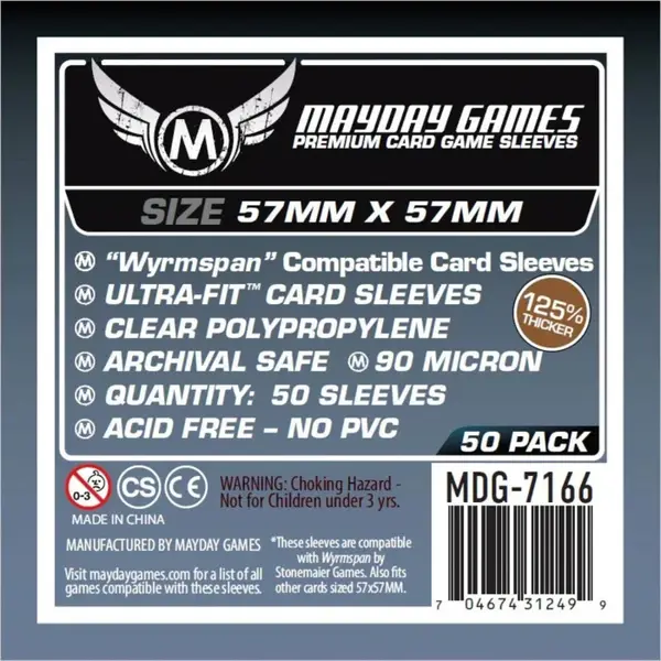 Mayday Premium Wyrmspan Compatible Sleeves - 57x57mm
