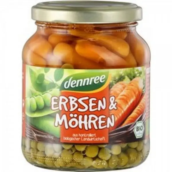 Mazare cu morcovi la borcan, eco - 660 g