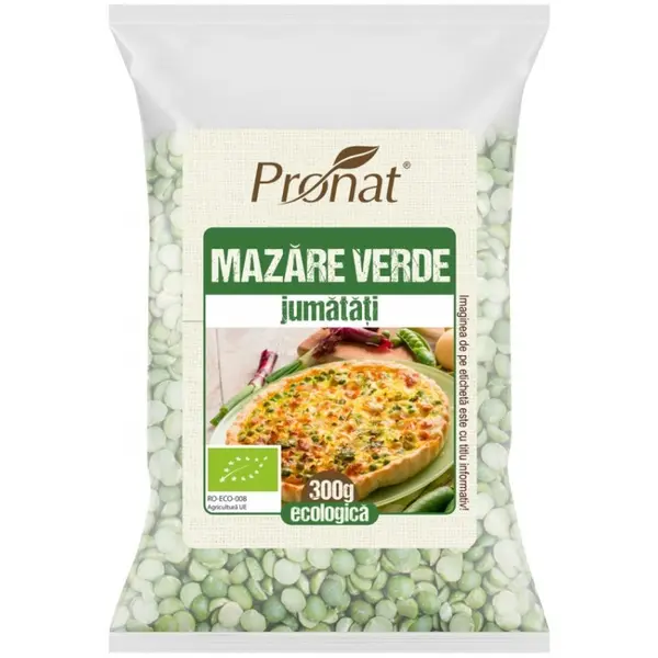 Mazare Verde BIO, Jumatati, 300 g Pronat
