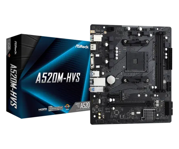 MB ASROCK A520M-HVS AM4 MB ASROCK A520M-HVS AM4