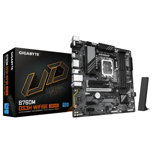 MB Gigabyte B760M DS3H WIFI6E GEN5 MB Gigabyte B760M DS3H WIFI6E GEN5