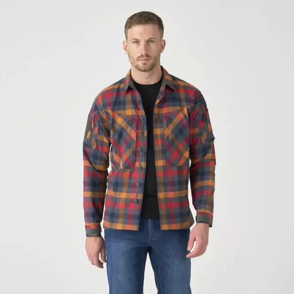 MBDU SHIRT - NYLON SORONA BLEND DARK AUTUMN CHECKERED