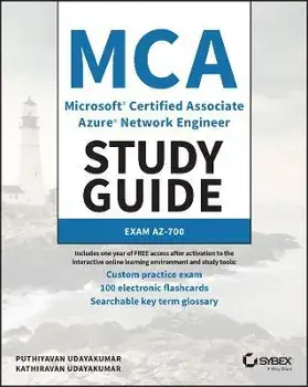 MCA Microsoft Certified Associate Azure Network Engineer Study Guide - Exam AZ-700, Paperback/P Udayakumar