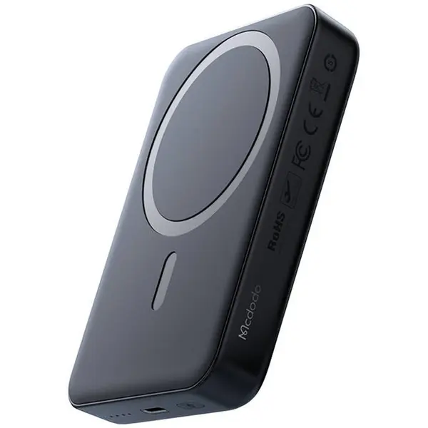 Mcdodo Acumulator extern wireless, Mcdodo, MagSafe 10000mAh, pentru iPhone 12 / 13 / 14 / 15 / Plus / Pro / Max, Negru