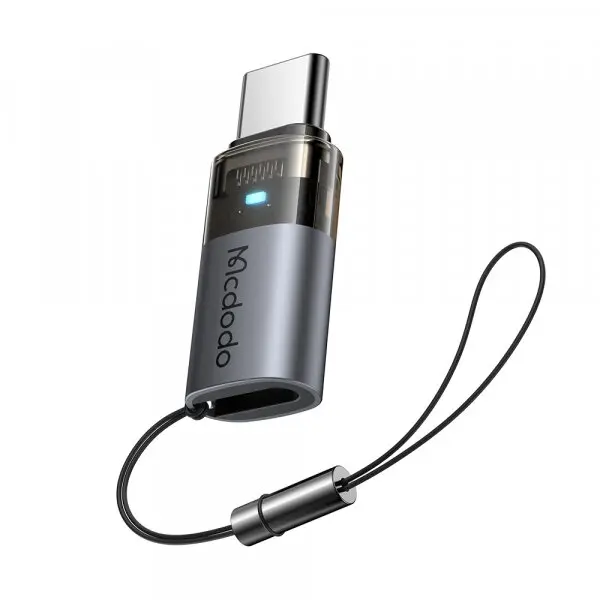 Mcdodo Adaptor Date si Incarcare Lightning - USB-C McDodo OT-7610, Negru