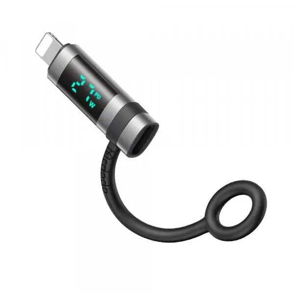 Mcdodo Adaptor Date si Incarcare USB-C - Lightning McDodo OT-2610 Pigeon Display, Negru
