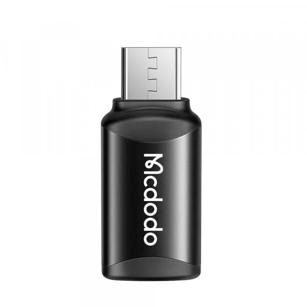 Mcdodo Adaptor Date si Incarcare USB-C - microUSB McDodo OT-7690, Negru