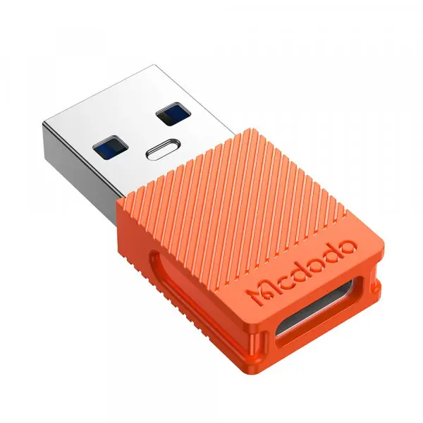 Mcdodo Adaptor Date si Incarcare USB-C - USB-A McDodo OT-6550, Portocaliu