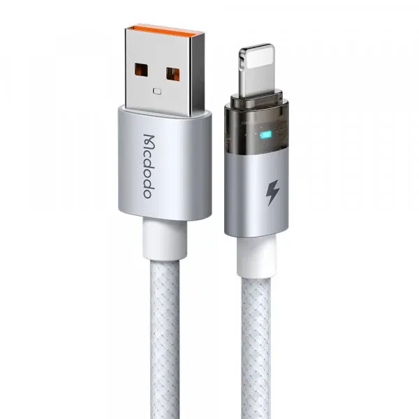 Mcdodo Cablu Date si Incarcare USB-A - Lightning McDodo CA-6912, 18W, 1.2m, Alb