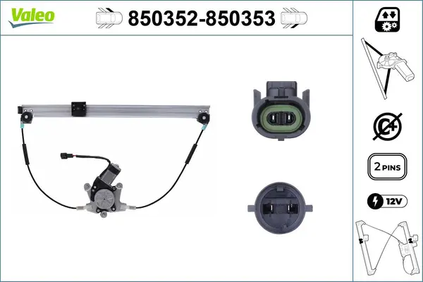 Mecanism actionare geam VALEO 850353
