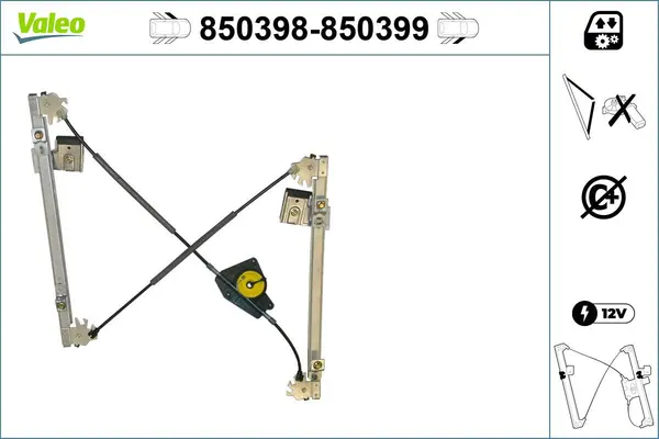 Mecanism actionare geam VALEO 850399