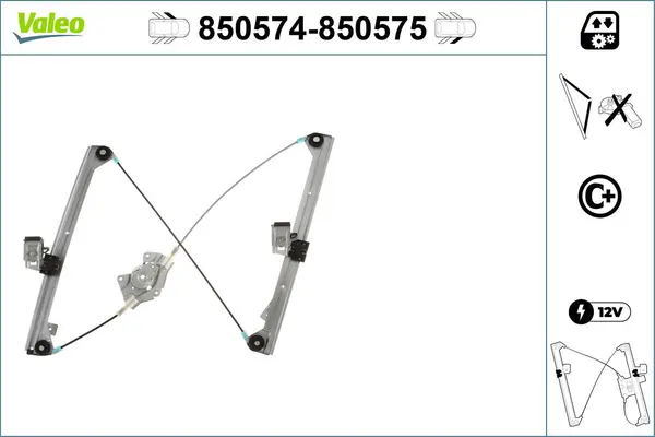 Mecanism actionare geam VALEO 850574
