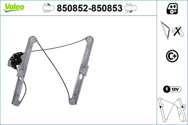 Mecanism actionare geam VALEO 850853