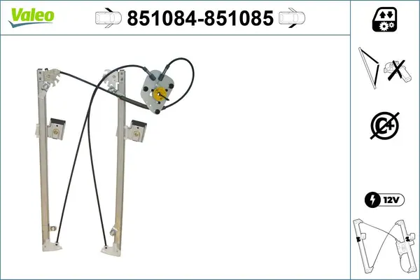Mecanism actionare geam VALEO 851084