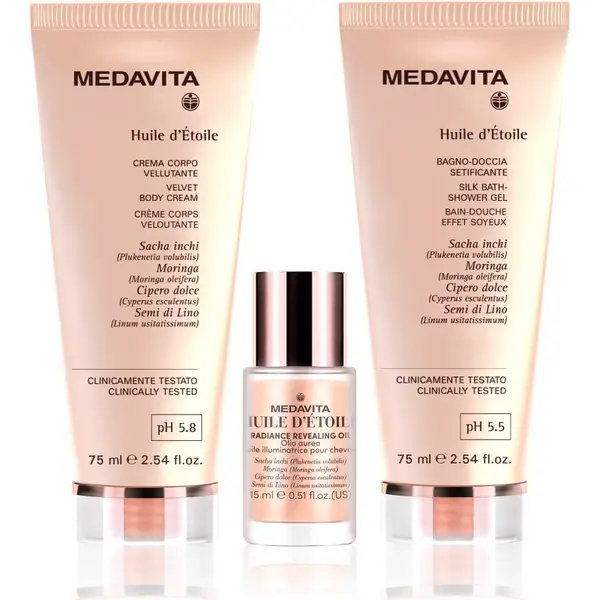 Medavita Huile d'etoile Moisturizing hair and body travel set set cadou pentru corp si par pentru femei