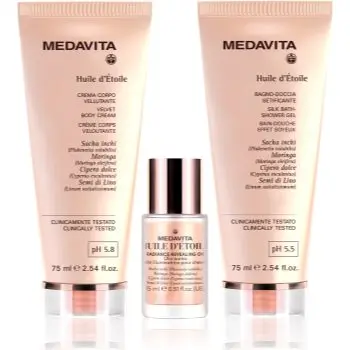 Medavita Huile d'etoile Moisturizing hair and body travel set set cadou pentru corp si par pentru femei
