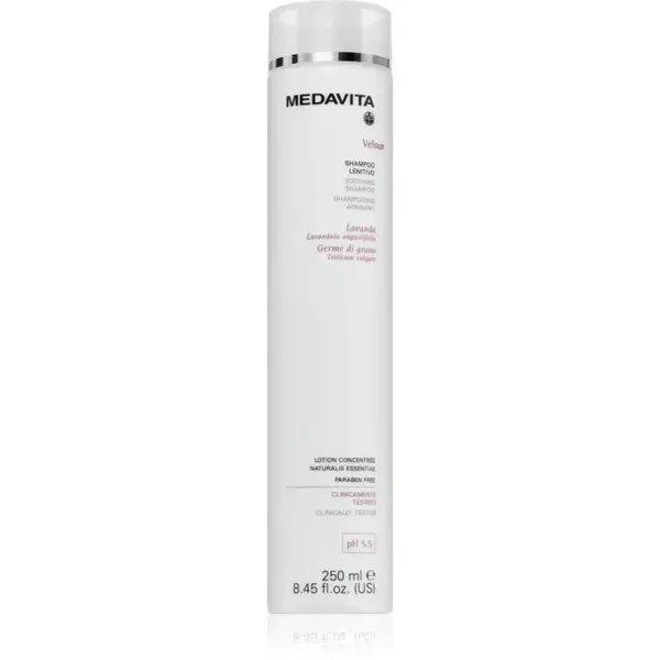 Medavita Velour Soothing Shampoo sampon cu efect calmant pentru piele sensibila si iritata 250 ml