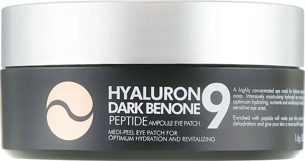Medi-Peel Peptide 9 Plasturi pentru ochi Hyaluron Dark Benone, 30 x 2 buc