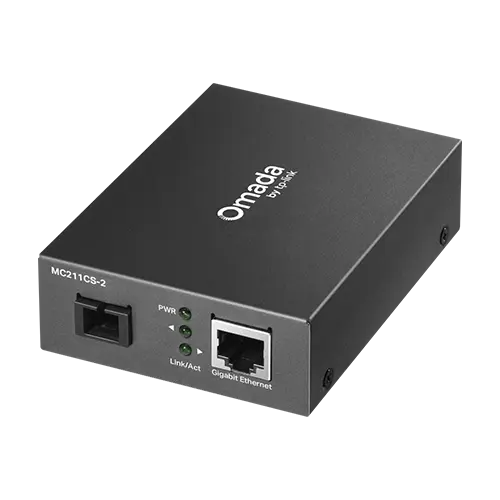 Media Convertor WDM Gigabit RJ45 - Single-mode SC Bi-directional, 2 km - TP-Link Omada MC211CS-2