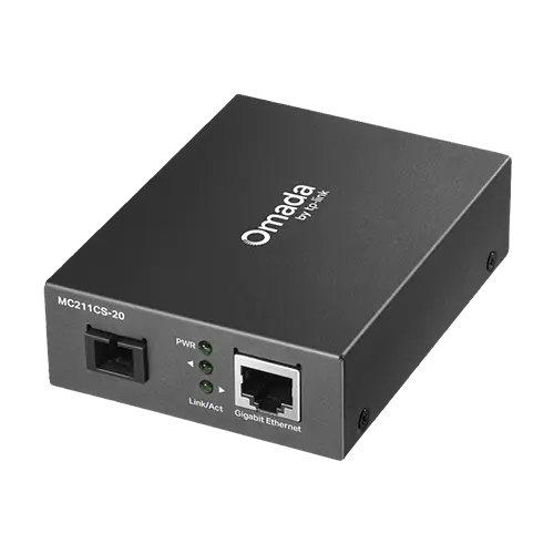 Media Convertor WDM Gigabit RJ45 - Single-mode SC Bi-directional, 20 km - TP-Link Omada MC211CS-20