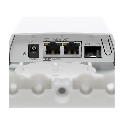 MediaConverter Fibra - Cupru, 2 porturi Gigabit, PoE-IN, SFP 2.5G, IP55 - MikroTik FTC21