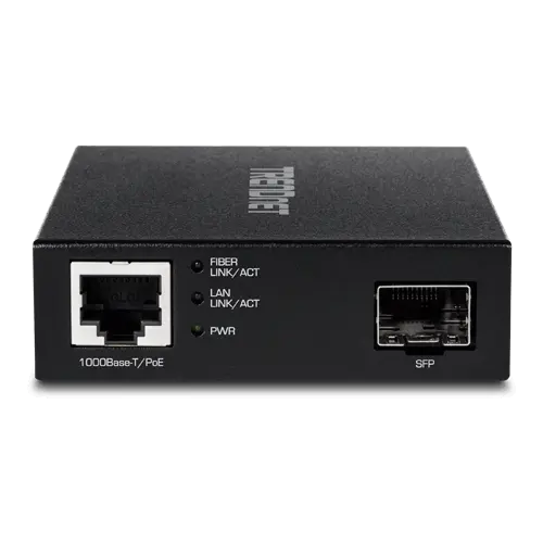 Mediaconvertor POE Gigabit - SFP fibra optica - TRENDnet TFC-PGSFP
