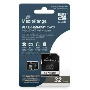 MediaRange Card de memorie MediaRange MR959, MicroSDHC, 32GB, Clasa 10 + Adaptor SD
