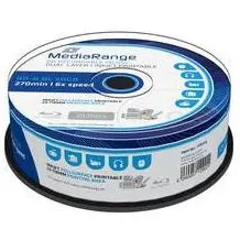 MediaRange Disc Blu-ray inscriptibil MediaRange BD-R Dual Layer 50GB 6x, ink.fullsurface print, 25 bucati