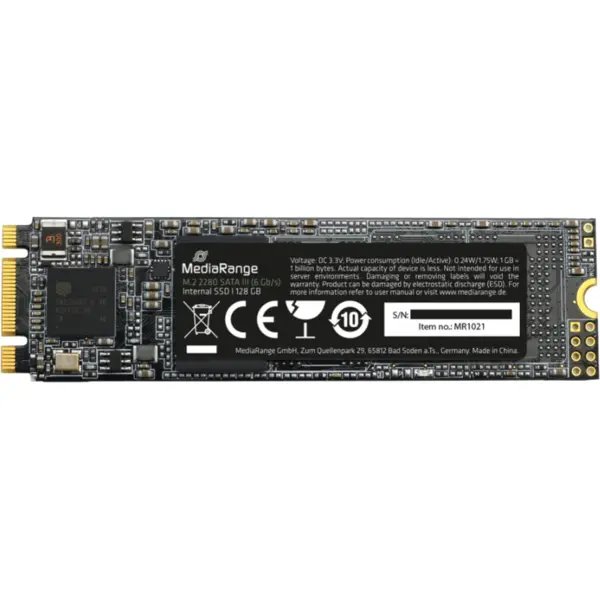 MediaRange SSD MediaRange MR1021, 128GB, M.2 2280, SATA III