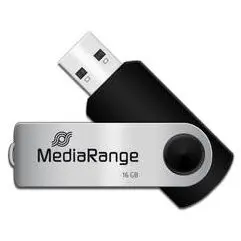 MediaRange Stick USB MediaRange MR911, 32GB, USB 2.0, Negru-Argintiu