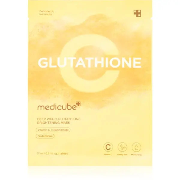 medicube Deep Vita C Glutathione Brightening Mask mască textilă iluminatoare 27 ml