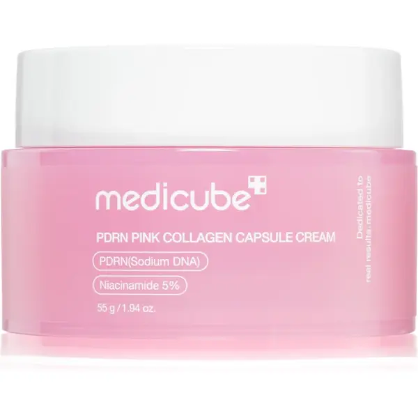 Medicube PDRN Pink Collagen Capsule Cream crema de fata hidratanta cu efect de întărire 55 g