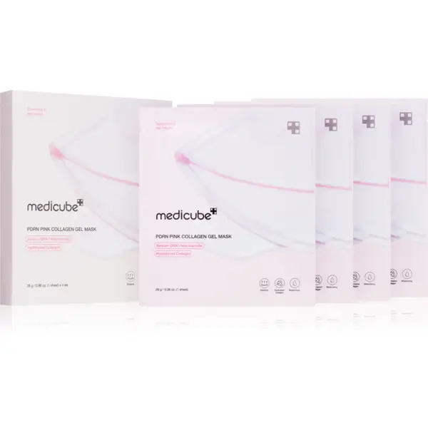 medicube PDRN Pink Collagen Gel Mask masca cu efect de lifting si fermitate cu colagen 4x28 g