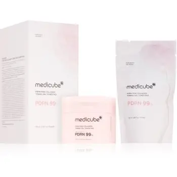 medicube PDRN Pink Collagen Toning Gel Toner Pad dischete de tonifiere pentru strălucirea și netezirea pielii