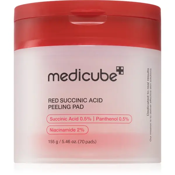 medicube Red Succinic Acid Peeling Pad tampoane exfoliante pentru pielea problematica 70 buc