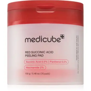 medicube Red Succinic Acid Peeling Pad tampoane exfoliante pentru pielea problematica