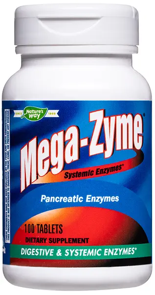 Mega-Zyme Pancreatic Enzymes, 100 tablete, Nature's Way