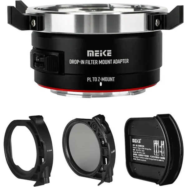 Meike Adaptor montura Meike MK-PLTZ-C de la Arri PL la Nikon Z, cu filtre drop-in