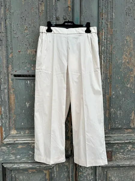 MeiMeij Pantalon bej din bumbac