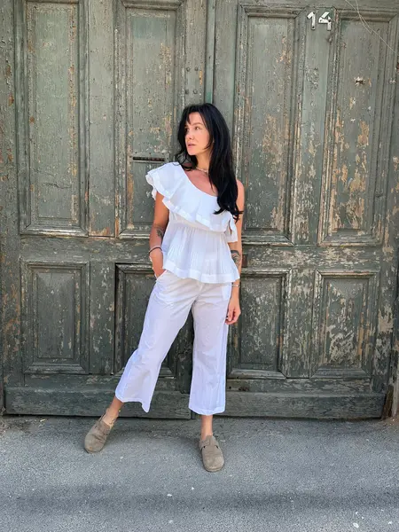 MEIMEIJ - Pantaloni „Donna Bianco” - 36 IT