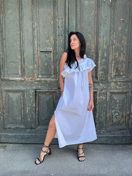 MeiMeij Rochie albă Ana - 38 IT