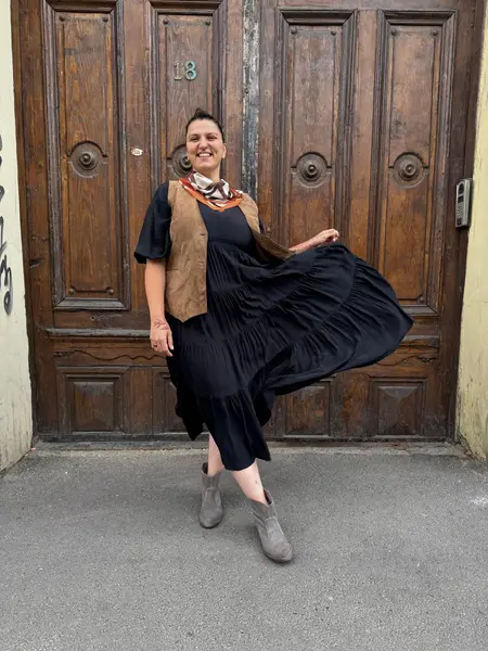 MeiMeij Rochie neagră Boho - S INTL