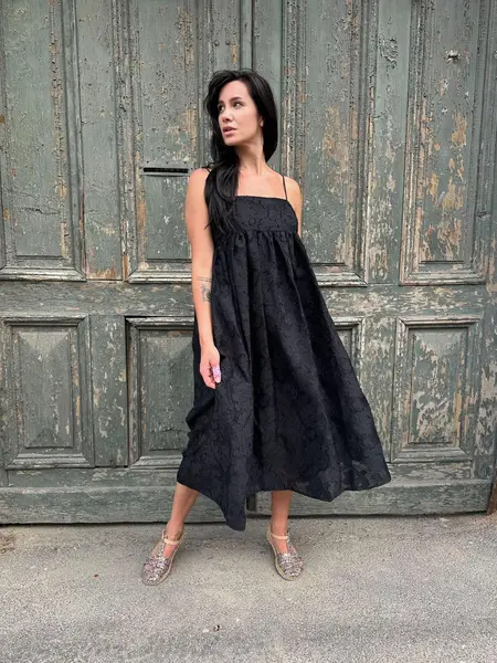 MeiMeij Rochie neagră texturată - 46 IT