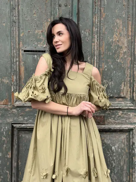 MeiMeij Rochie olive - S INTL