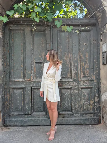 MeiMeij Rochie tip sacou ivory - 40 IT