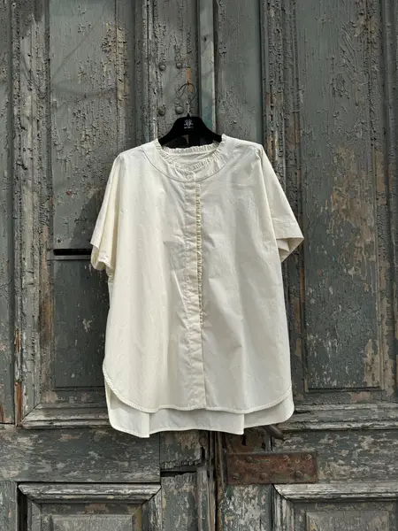 MeiMeij Tricou 100% bumbac crem - 40 IT